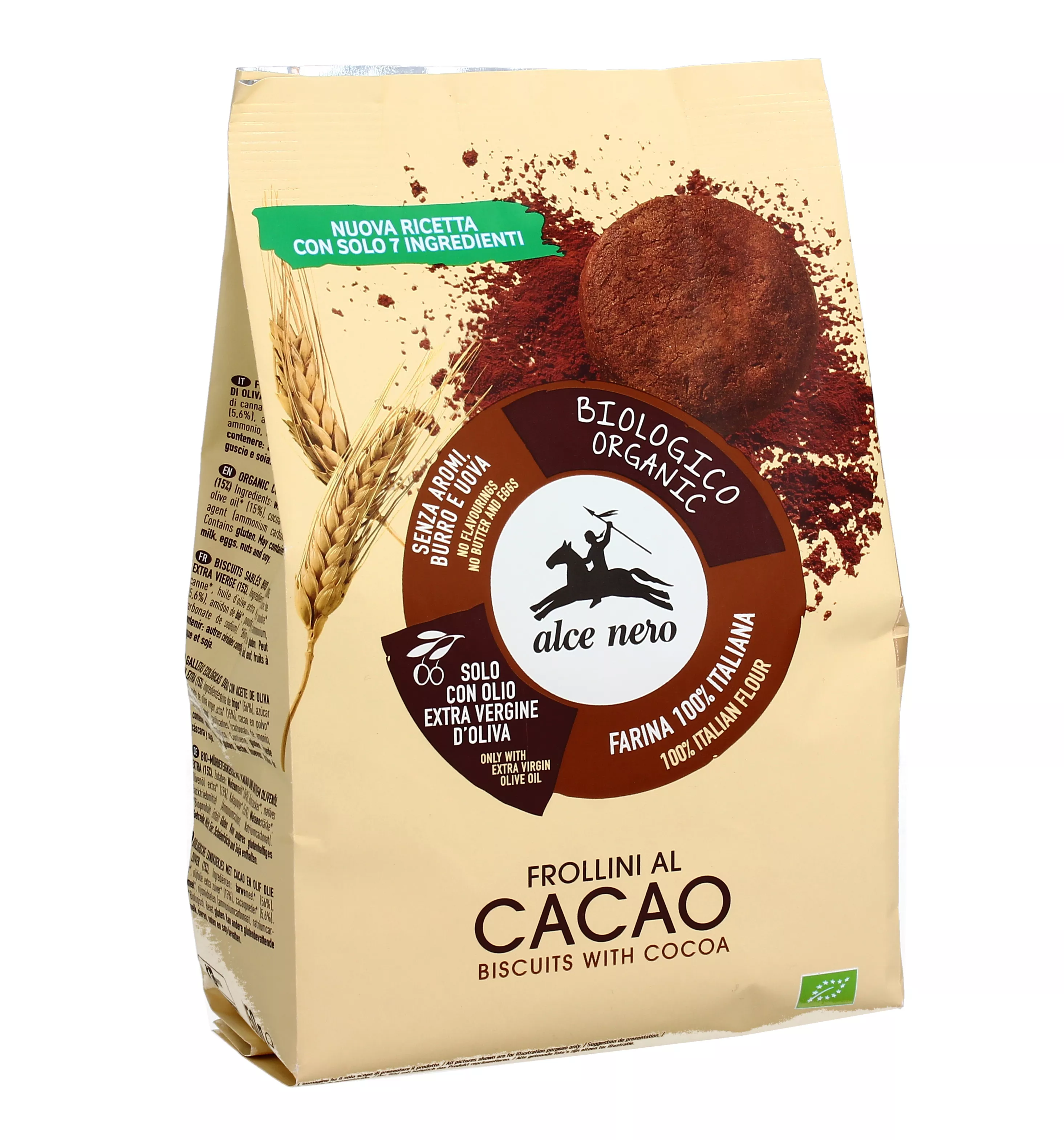 Biscotti Frollini di Frumento al Cacao Bio - Alce Nero
