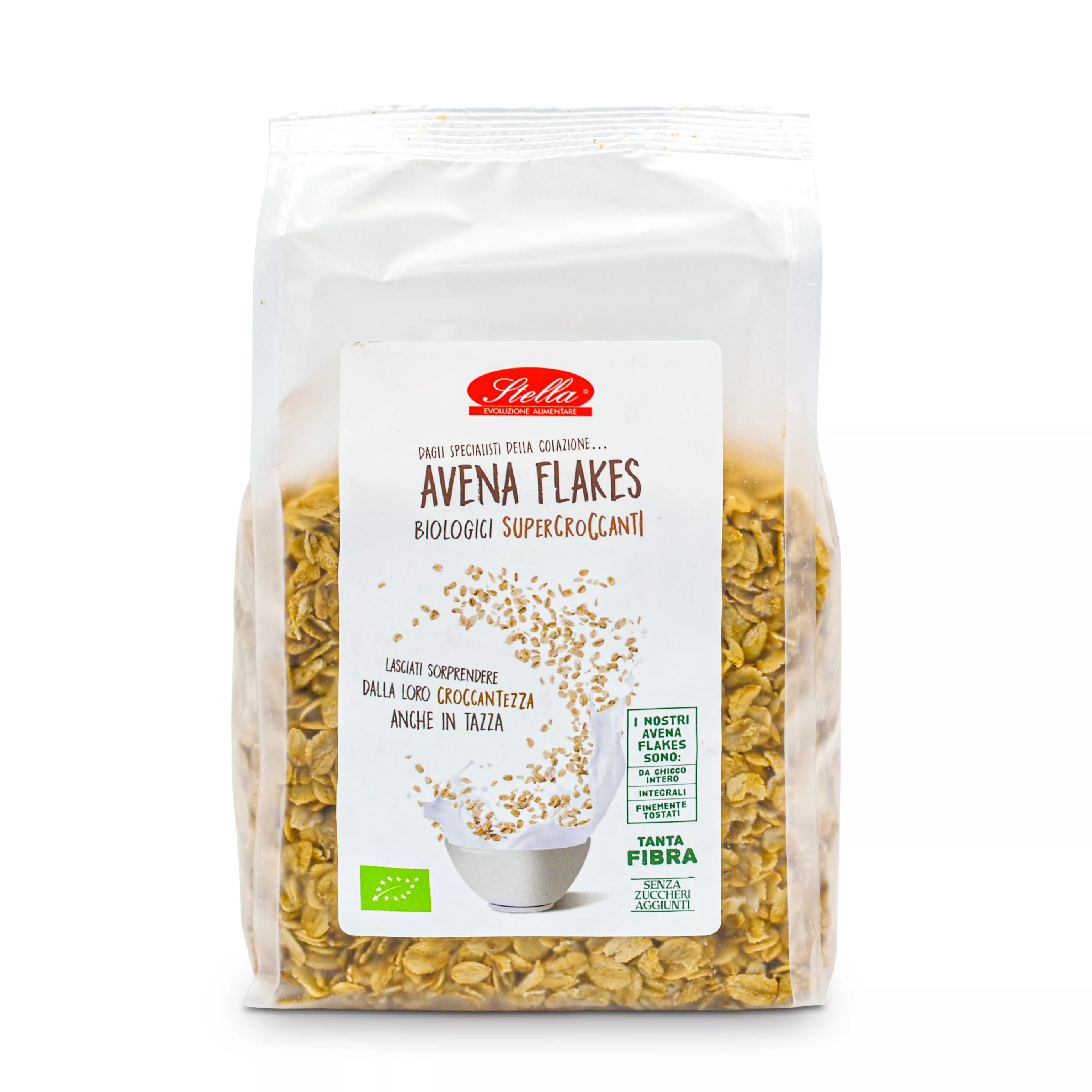 Fiocchi Avena Flakes Integrali - Cereali Bio Senza Zuccheri Aggiunti -  Stella Foods