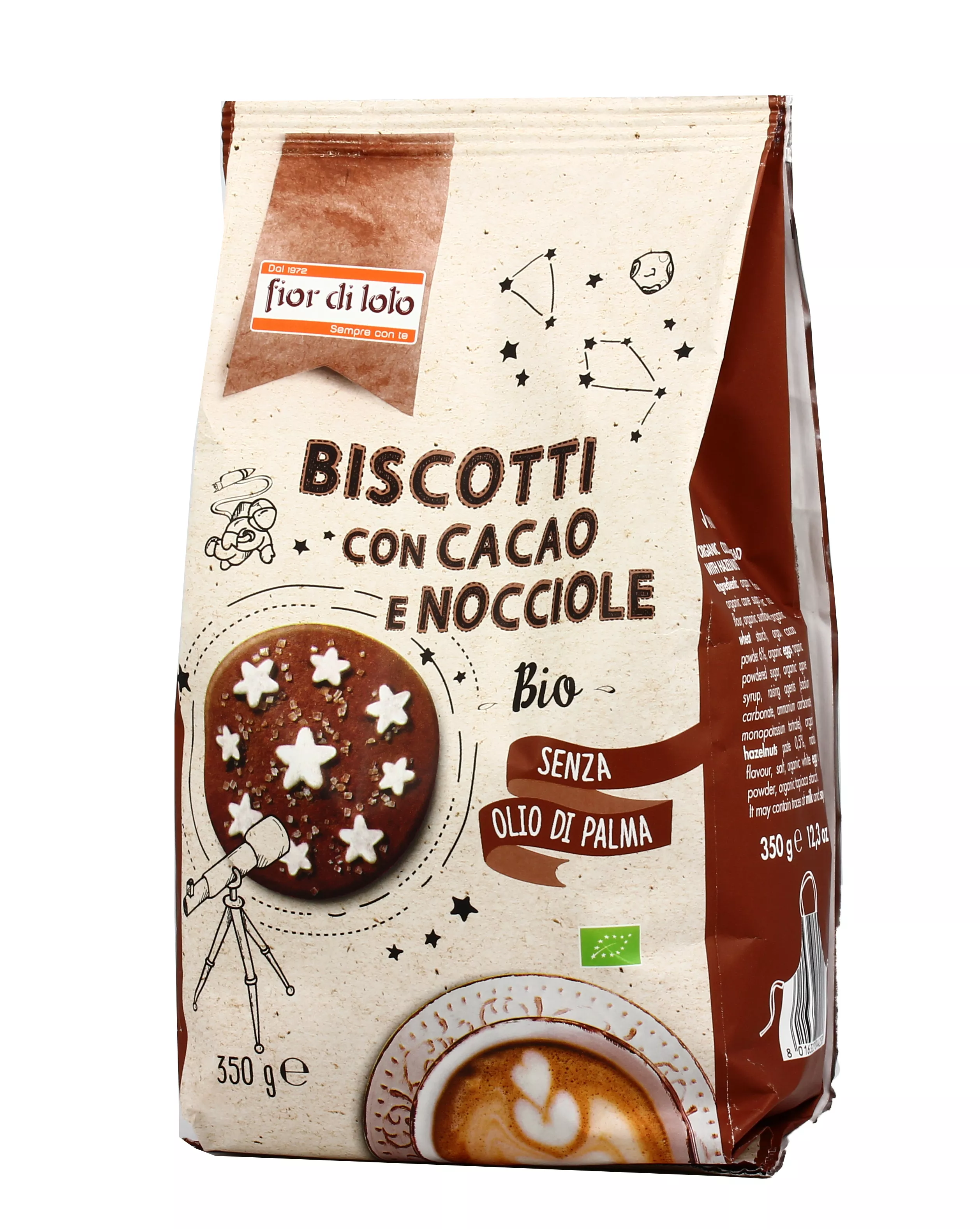 Biscotti con Cacao e Nocciole Bio - Fior di Loto