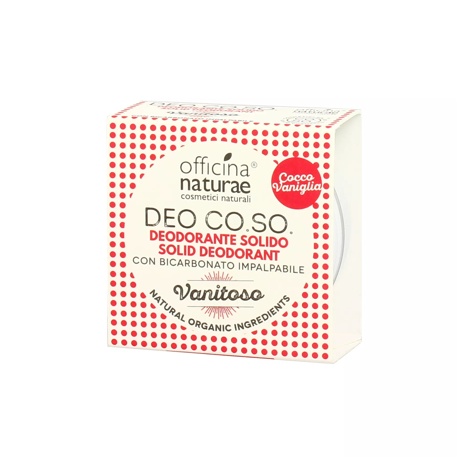 Deodorante Solido Naturale Vanitoso Cocco e Vaniglia - Officina Naturae