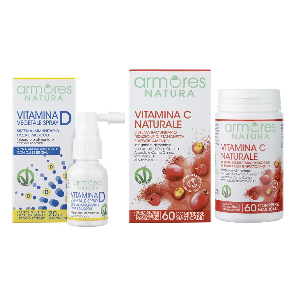 Armores NATURA 2 integratori alimentari: vitamina C naturale +  multivitaminico - QVC Italia