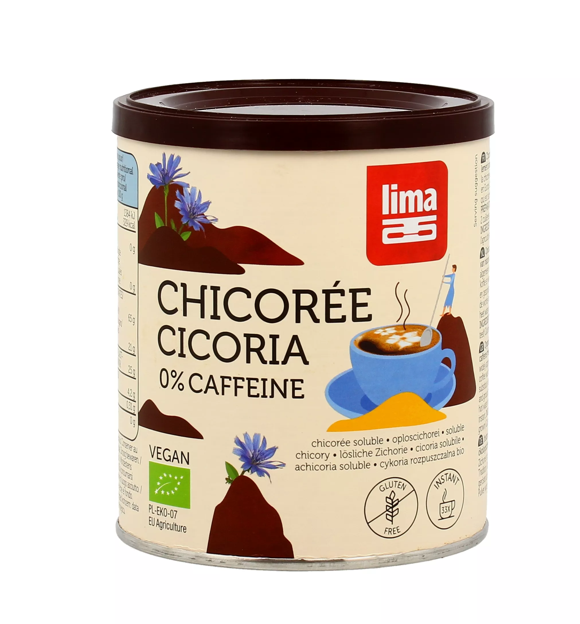 Chicorée Instant 100g - Cicoria Solubile Bio - Lima