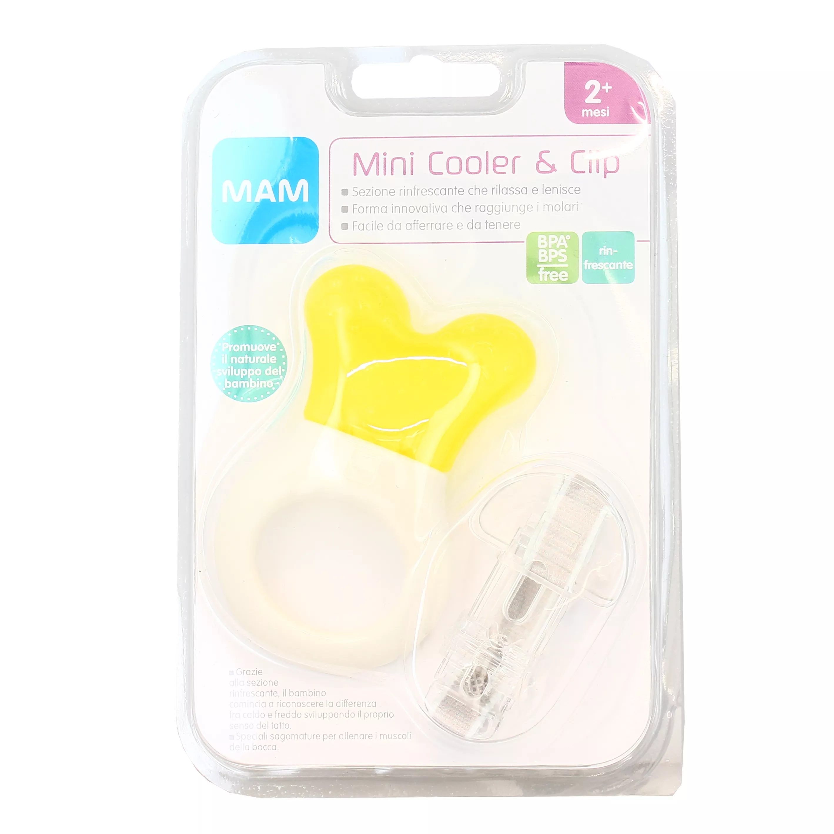 Dentaruolo Mini Cooler e Clip (Mesi 2+) - MAM Baby