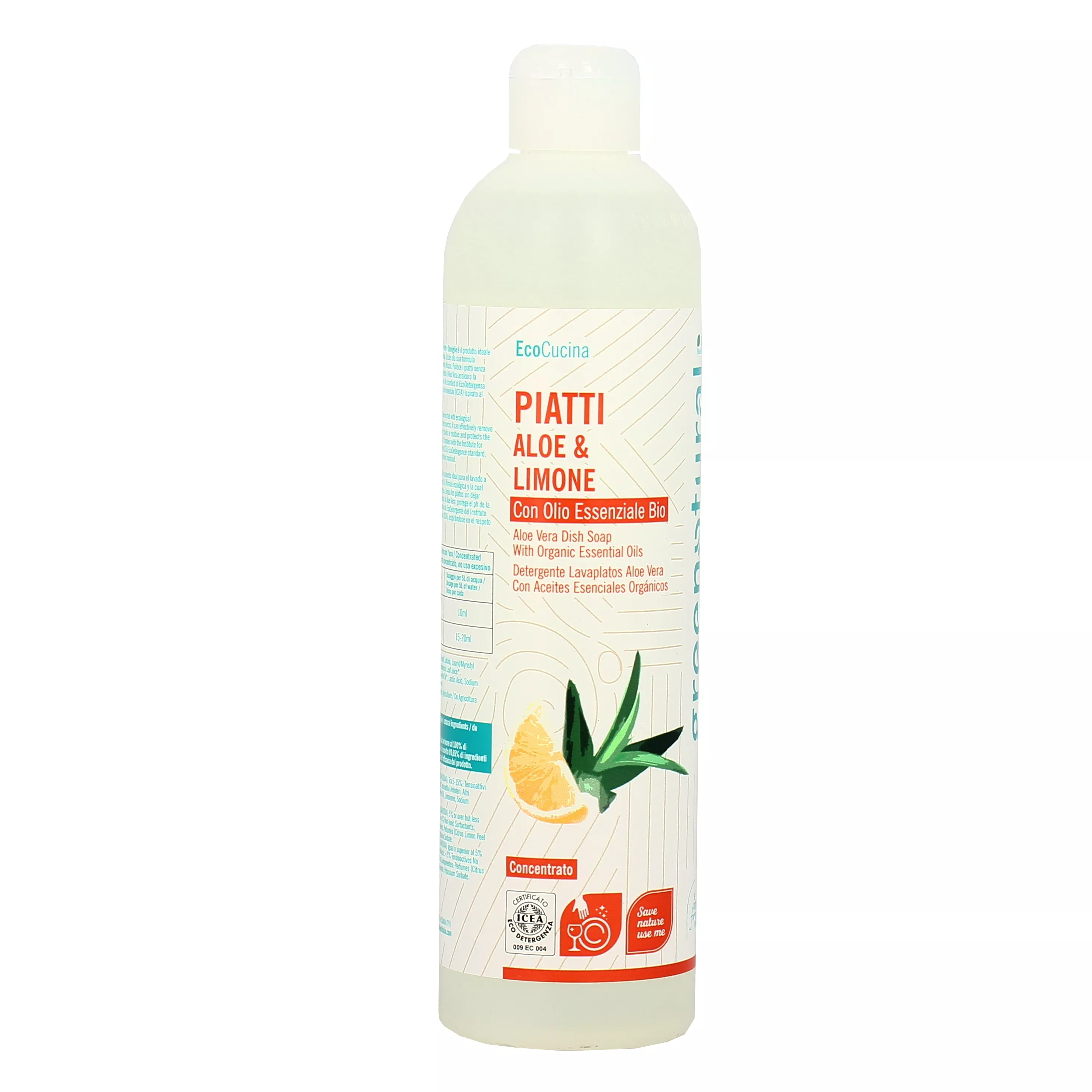 Detergente Piatti con Aloe e Limone - Green Natural