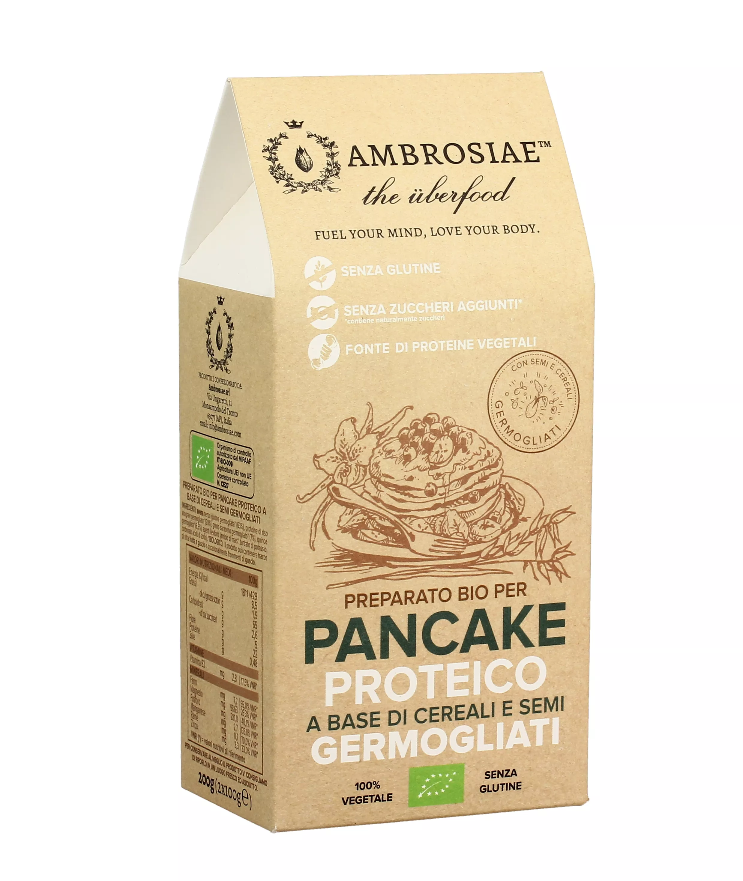 Preparato Bio per Pancake Proteico - Ambrosiae