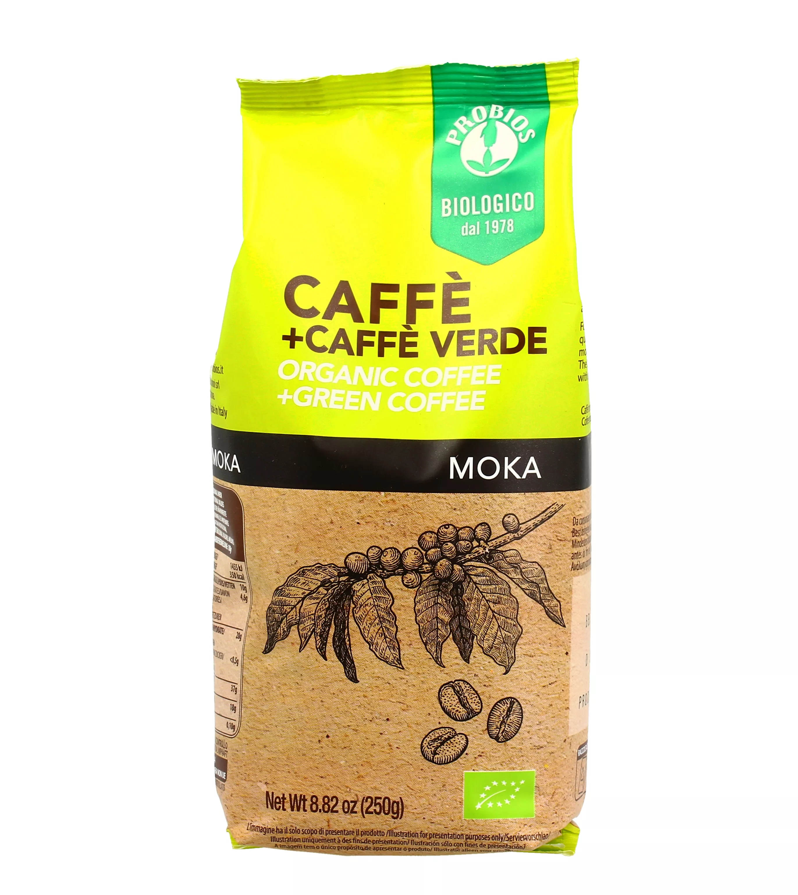 Caffè per Moka con Caffè Verde Bio - Probios