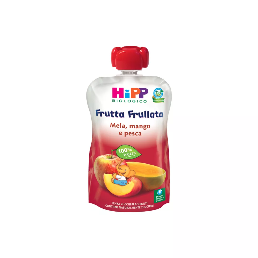 HiPP: Purea Bio di Mela, Mango e Pesca - Frutta Frullata