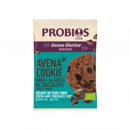 Biscotto Avena Cookie Dark Bio con Gocce di Cioccolato - Senza Glutine