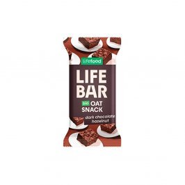 Barretta Bio con Avena, Cioccolato Fondente e Nocciole - Lifebar