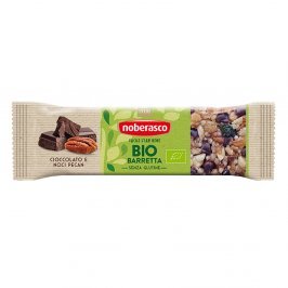 Barretta con Cioccolato e Noci Pecan Bio - Senza Glutine