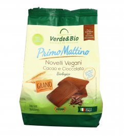 Biscotti Novelli Vegani Cacao e Cioccolato Bio - Primo Mattino