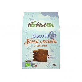 Biscotti di Farro, Carota, Semi di Lino Bio - Senza Zuccheri Aggiunti