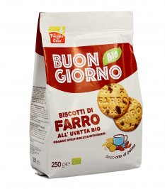 Biscotti Farro con Uvetta - Buongiorno Bio