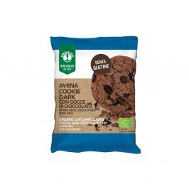 Biscotto Avena Cookie Dark Bio con Gocce di Cioccolato - Senza Glutine
