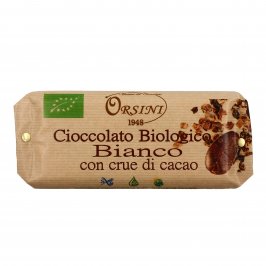 Cioccolato Bio Bianco con Crue di Cacao del Venezuela