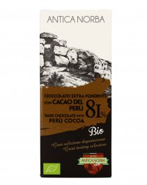 Cioccolato Extra Fondente 81% con Cacao del Perù