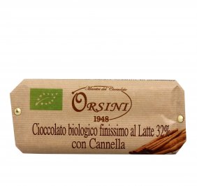 Cioccolato Bio Finissimo al Latte 32% con Cannella