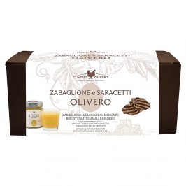 Confezione Regalo con Zabaglione e Biscotti Saracetti Bio