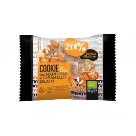 Biscotto Cookie Bio con Mandorle al Caramello Salato - Zero Glutine