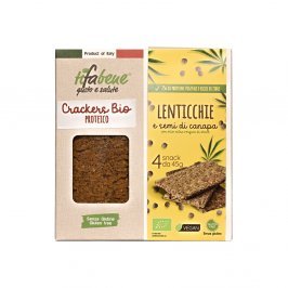 Crackers Proteico Lenticchie, Canapa e Semi di Lino - Senza Glutine