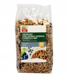 Cereali Crunchy con Avena, Quinoa e Mirtilli Bio