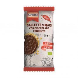 Gallette di Mais con Cioccolato Fondente Bio - Senza Glutine