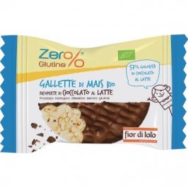 Gallette di Mais Bio Ricoperte di Cioccolato al Latte - Zero Glutine