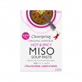 Zuppa di Miso Instantanea di Riso Integrale Piccante e Speziata - Senza Glutine