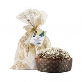 Panettone con Copertura Cioccolato Fondente e Cocco in Scaglie