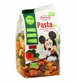 Pasta Grano Duro Bio con Pomodoro e Spinaci - Topolino Disney