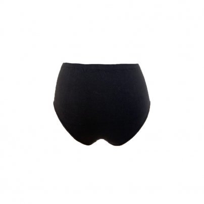 Culotte Vita Alta Bambù Colore Nero Taglia L/Xl