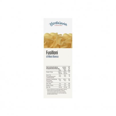 Fusilloni Pasta di Mais Bianco Bio - Senza Glutine
