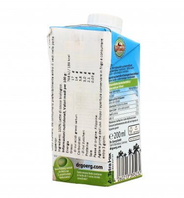 Crema Latte di Cocco Biologico 100% 200 ml