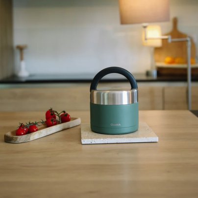Lunch Box Contenitore Porta Pranzo Termico con Manico - Granito Kaki