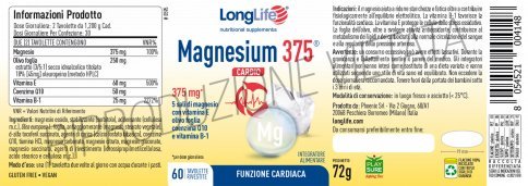 Magnesium 375 Cardio 60 Tavolette