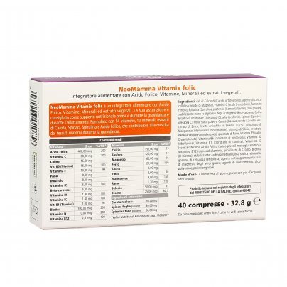 Neomamma Vitamix Folic - Integratore per Gravidanza e Allattamento