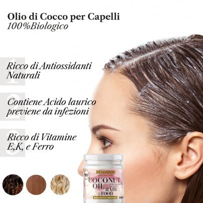 Olio di Cocco Bio Capelli & Food