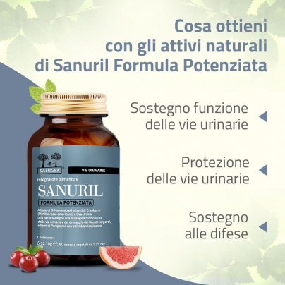 Sanuril (Formula Potenziata) - Integratore per Vie Urinarie