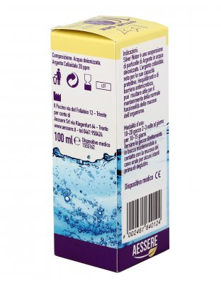 Argento Colloidale Silver Water 20 PPM